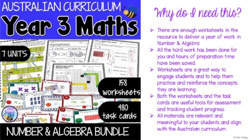 Australian Curriculum Year 3 Maths Bundle Why Do I Need This