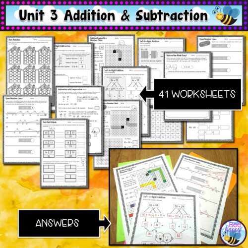 Atm Year 3 Maths Unit 3 Addition And Subtraction Worksheets
