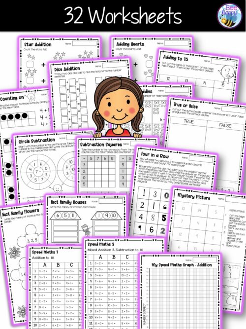 Australian Curriculum Maths Year 1 Addition And Subtraction Worksheets