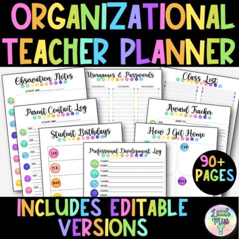 Teacher Organisational Planner