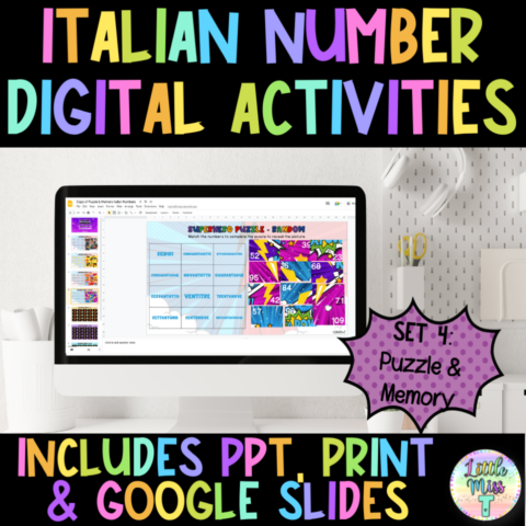 Italian Number Digital Activity