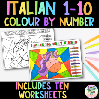 Italian colour by number