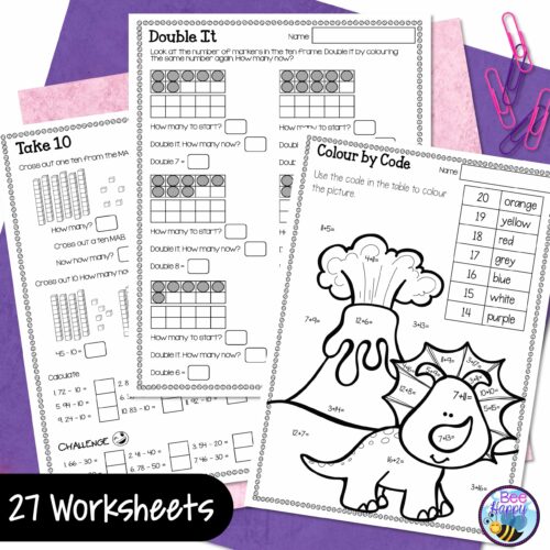 Australian Curriculum Maths Year 2 Unit 3 Addition And Subtraction Worksheets
