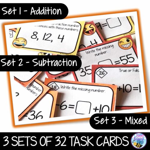 Australian Curriculum Maths Year 2 Unit 3 Addition And Subtraction Task Cards