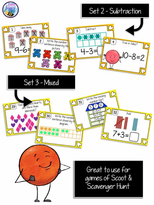 Australian Curriculum Maths Year 1 Addition And Subtraction Task Cards