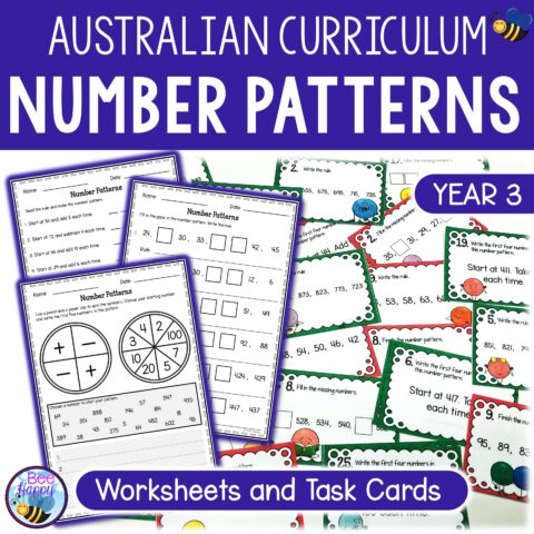Australian Curriculum Year 3 Maths Number Patterns Cover