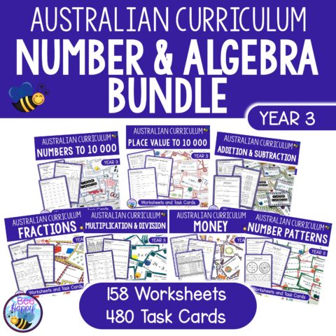 Australian Curriculum Year 3 Number And Algebra Bundle