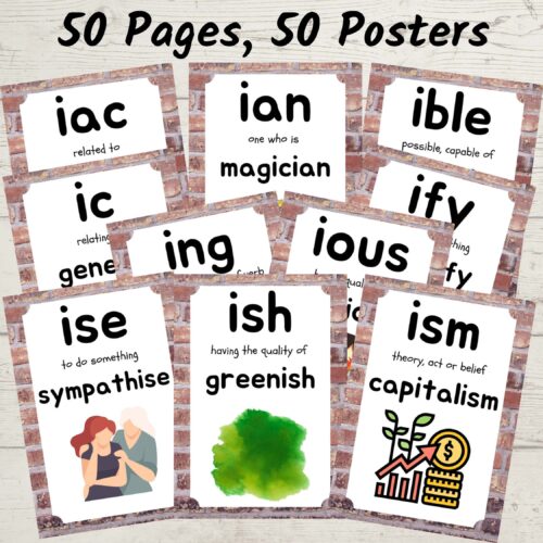 Suffixes Posters Preview Page 3 1