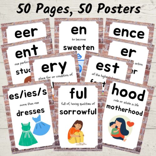 Suffixes Posters Preview Page 5