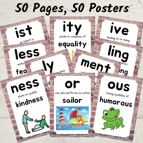 Suffixes Posters Preview Page 6