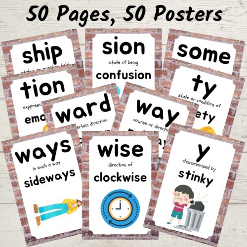 Suffixes Posters Preview Page 7