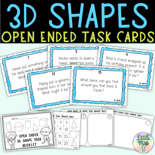 Updated 3D Shape Task Card Thumbnails
