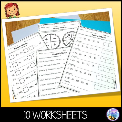 Year 3 Maths Number Patterns Worksheets
