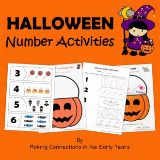 Cover Page Halloween Number Activity
