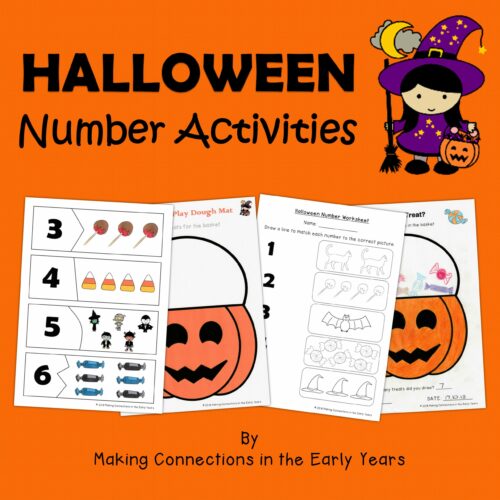 Cover Page Halloween Number Activity