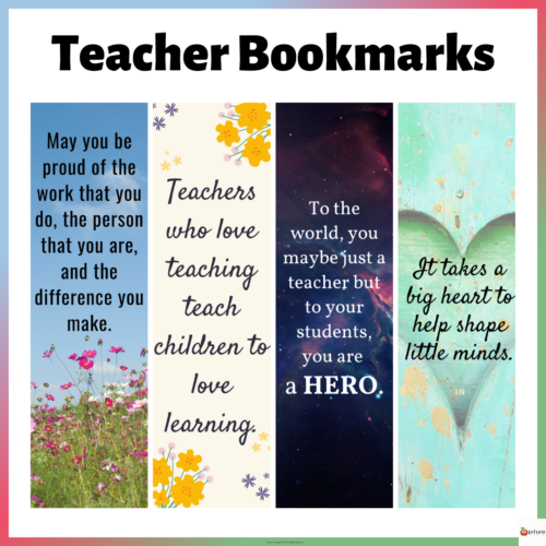 Teacher Bookmark Set 1 Cover Page