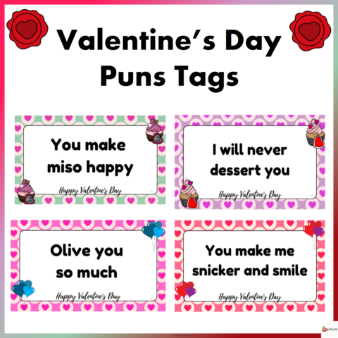 Valentines Day Puns Tags Cover Page
