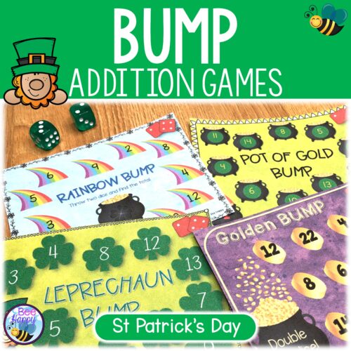 St Patricks Day Maths Addition Bump Games