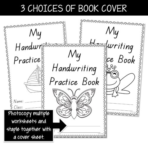Australian Handwriting Practice Book 2 Qld Beginners Font Covers