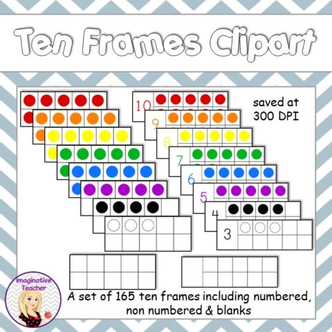 Ten Frames Clipart Square Cover 1
