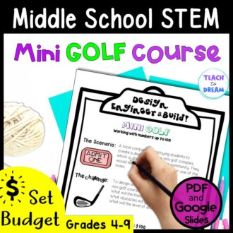 middle school stem activity mini golf