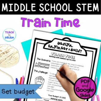middle school stem challenge train