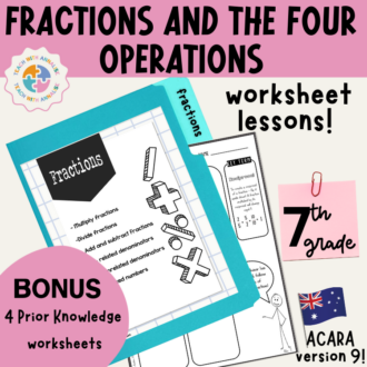 Fractions and the four operations
