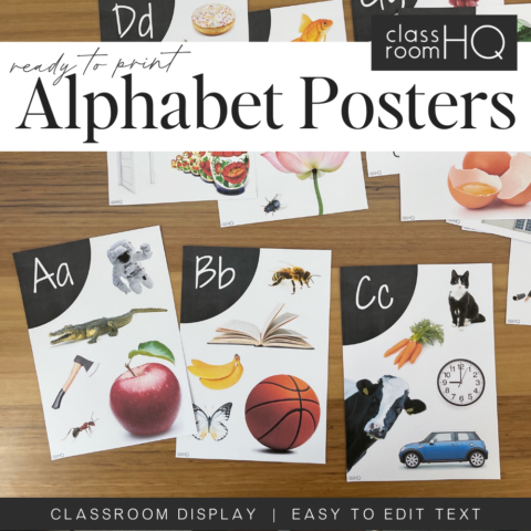 Picture Of Alphabet Posters For Classroom Display