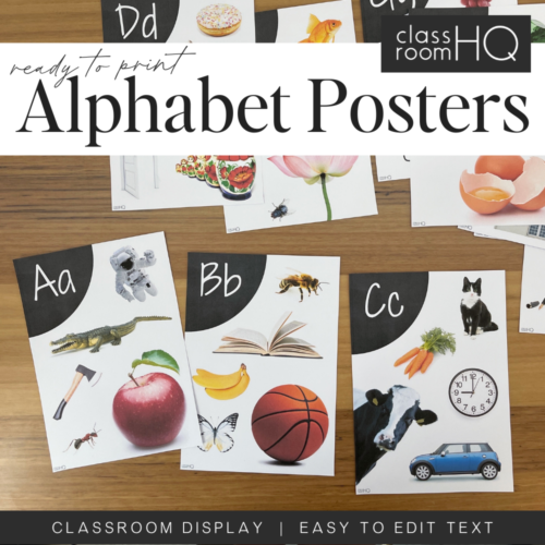 Picture Of Alphabet Posters For Classroom Display