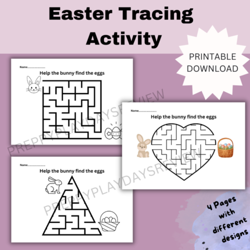 Easter Tracing And Mazes