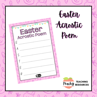 Easter Acrostic Poem Product Image
