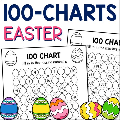 Easter Place Value 100 Charts