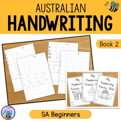 Australian Handwriting Practice Book 2 Sa Beginners Font