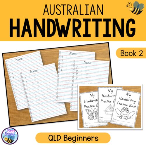 Australian Handwriting Practice Book 2 Qld Beginners Font