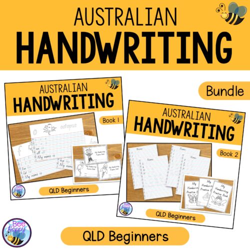 Australian Handwriting Practice Bundle Qld Beginners
