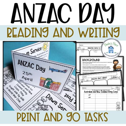 Anzac Day Reading And Writing