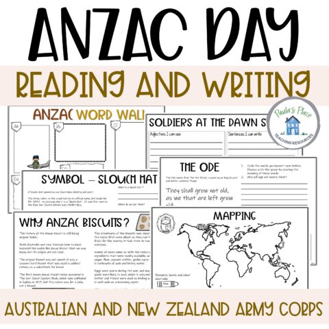 Anzac Day Reading And Writing Year 3 4