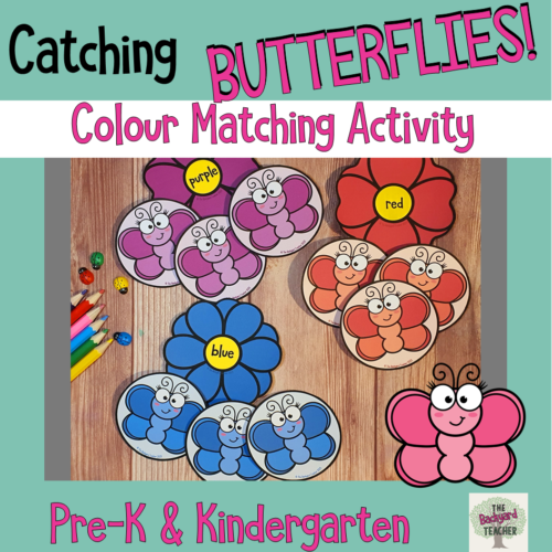 Catching Butterflies Colour Match Activity 1