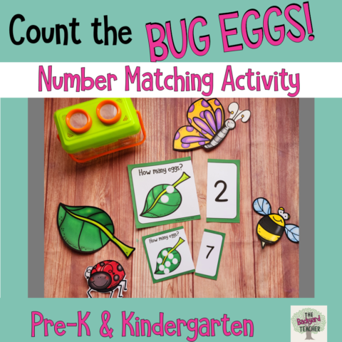 Count The Bug Eggs Number Matching Activity 1