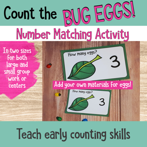 Count The Bug Eggs Number Matching Activity 3
