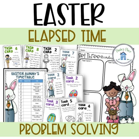 Easter Elapsed Time Task Cards Sq