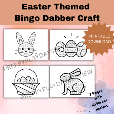 Easter Theme Bingo Dabber Preview