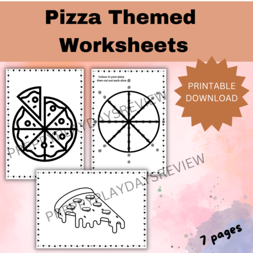 Pizza Themed Worksheets Preview 1