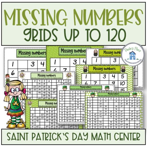 Saint Patricks Day Missing Numbers
