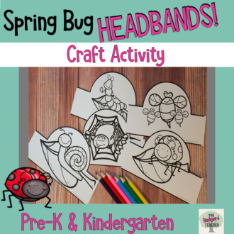 spring bug headbands craft activity 1