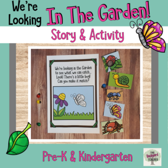 spring bugs looking in the garden story and activity 1