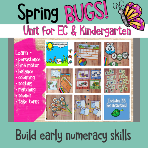 Spring Bugs Unit For Pre K And Kindergarten 3