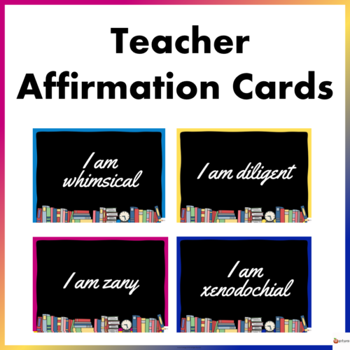 Teacher Affirmation Card 3 Cover Page