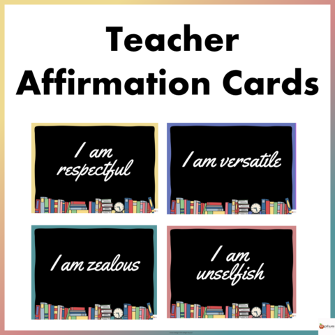 Teacher Affirmation Card 5 Cover Page