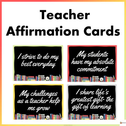 Teacher Affirmation Cards 10 Cover Page